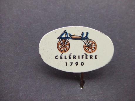 Célérifère oldtimer fiets, eerste fiets ter wereld
